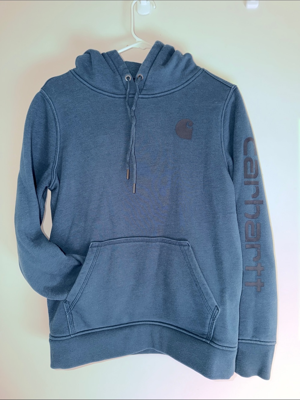 Carhartt Men’s Blue Hooded Pullover Sweatshirt